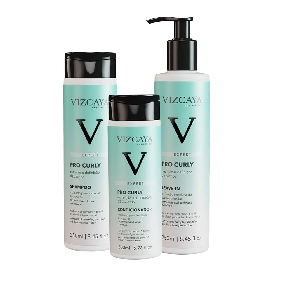 Kit Shampoo + Condicionador + Leave-in - Expert Pro Curly - Loja